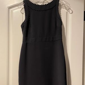 Ann Taylor Navy Sleeveless Sheath Dress